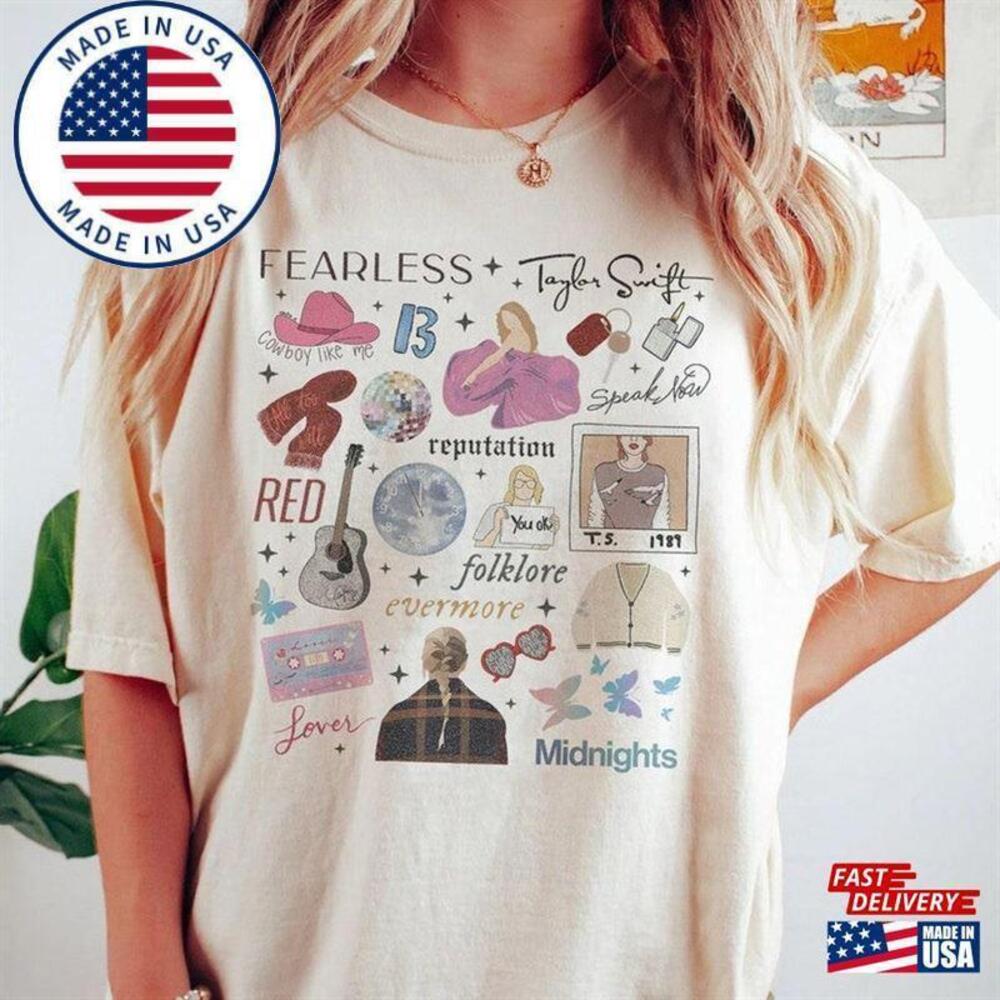 Retro The Eras Tour Shirt 2023 Swiftie Unisex Classic